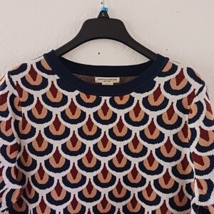 Christian Siriano Short Sleeve Contrast Trim Women's Top